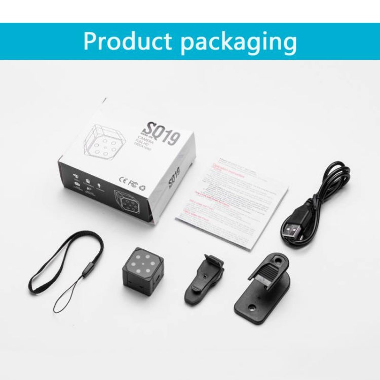 SQ19 HD 1080P 30fps Ultra-Mini DV Pocket  Digital Video Recorder Camera Camcorder, Support Motion Detecting & IR Night Vision(Black)