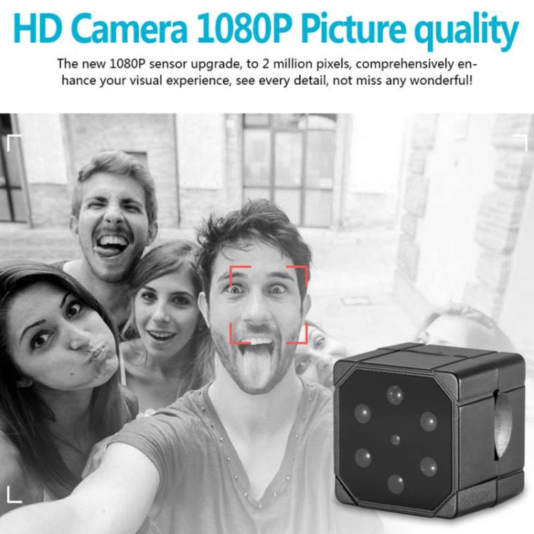 SQ19 HD 1080P 30fps Ultra-Mini DV Pocket  Digital Video Recorder Camera Camcorder, Support Motion Detecting & IR Night Vision(Black)