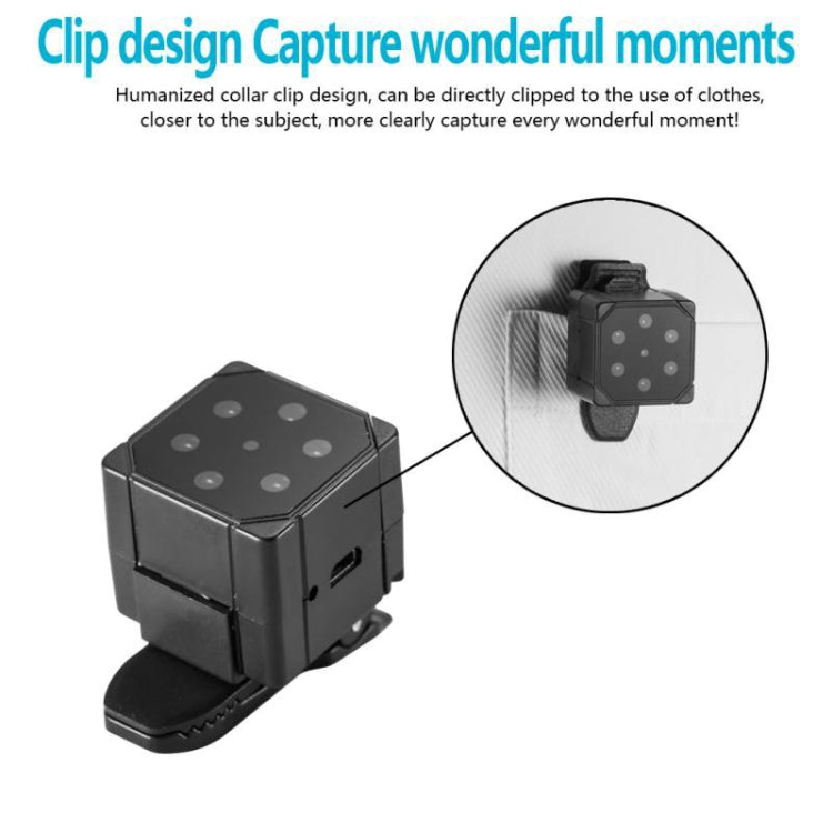 SQ19 HD 1080P 30fps Ultra-Mini DV Pocket  Digital Video Recorder Camera Camcorder, Support Motion Detecting & IR Night Vision(Black)