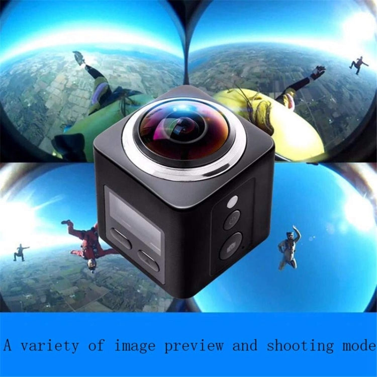 0.96 inch TFT Screen HD 360 Degrees View Angle Smart VR Camera, Support WIFI & 220 degrees Wide Angle & TF Card(64GB Max) & HDMI & USB