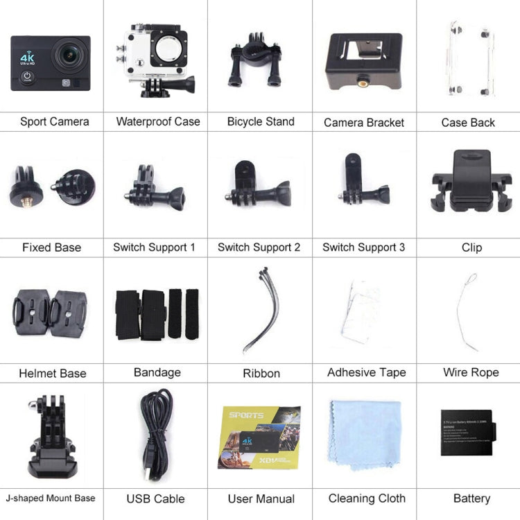Q3H 2.0 inch Screen WiFi Sport Action Camera Camcorder with Waterproof Housing Case,  Allwinner V3, 170 Degrees Wide Angle