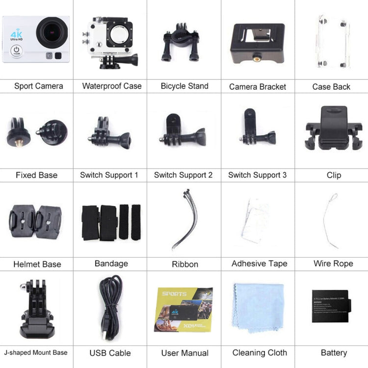 Q3H 2.0 inch Screen WiFi Sport Action Camera Camcorder with Waterproof Housing Case,  Allwinner V3, 170 Degrees Wide Angle