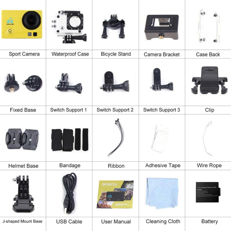 Q3H 2.0 inch Screen WiFi Sport Action Camera Camcorder with Waterproof Housing Case,  Allwinner V3, 170 Degrees Wide Angle