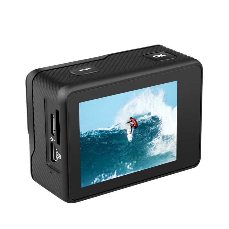 C1 Dual-Screen 2.0 inch + 1.3 inch Screen Anti-shake 4K WiFi Sport Action Camera Camcorder with Waterproof Housing Case,  Allwinner V316, 170 Degrees Wide Angle (Black)