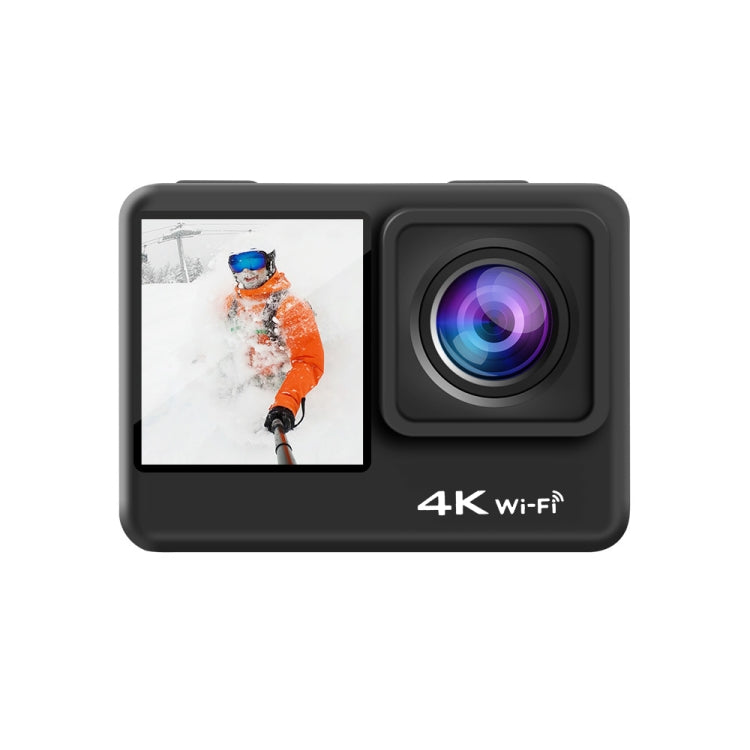 C1 Dual-Screen 2.0 inch + 1.3 inch Screen Anti-shake 4K WiFi Sport Action Camera Camcorder with Waterproof Housing Case,  Allwinner V316, 170 Degrees Wide Angle (Black)