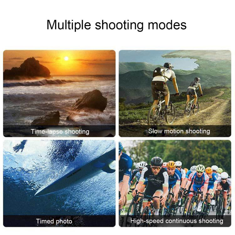 C1 Dual-Screen 2.0 inch + 1.3 inch Screen Anti-shake 4K WiFi Sport Action Camera Camcorder with Waterproof Housing Case,  Allwinner V316, 170 Degrees Wide Angle (Black)