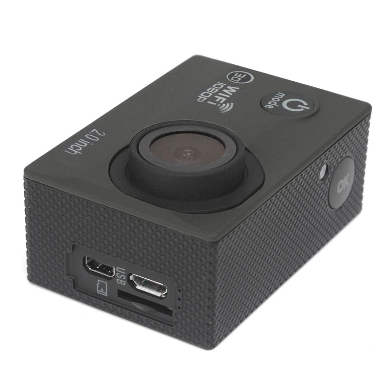 H16 1080P Portable WiFi Waterproof Sport Camera, 2.0 inch Screen,  Generalplus 4248, 170 A+ Degrees Wide Angle Lens, Support TF Card