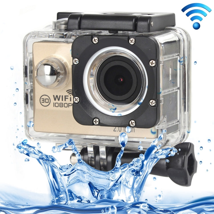 H16 1080P Portable WiFi Waterproof Sport Camera, 2.0 inch Screen,  Generalplus 4248, 170 A+ Degrees Wide Angle Lens, Support TF Card