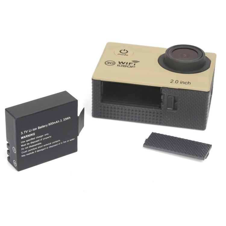 H16 1080P Portable WiFi Waterproof Sport Camera, 2.0 inch Screen,  Generalplus 4248, 170 A+ Degrees Wide Angle Lens, Support TF Card