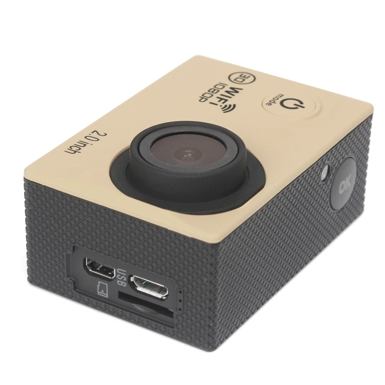 H16 1080P Portable WiFi Waterproof Sport Camera, 2.0 inch Screen,  Generalplus 4248, 170 A+ Degrees Wide Angle Lens, Support TF Card