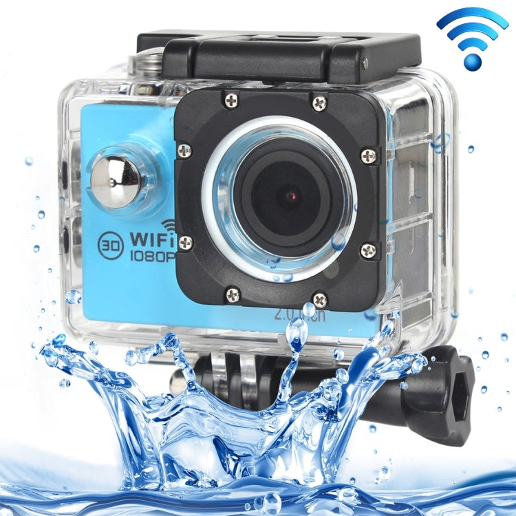 H16 1080P Portable WiFi Waterproof Sport Camera, 2.0 inch Screen,  Generalplus 4248, 170 A+ Degrees Wide Angle Lens, Support TF Card