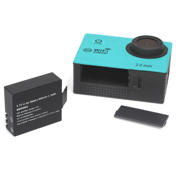 H16 1080P Portable WiFi Waterproof Sport Camera, 2.0 inch Screen,  Generalplus 4248, 170 A+ Degrees Wide Angle Lens, Support TF Card