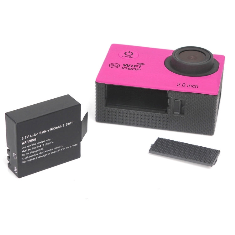 H16 1080P Portable WiFi Waterproof Sport Camera, 2.0 inch Screen,  Generalplus 4248, 170 A+ Degrees Wide Angle Lens, Support TF Card