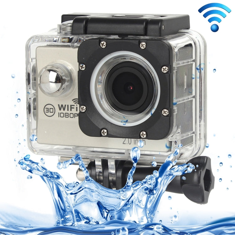 H16 1080P Portable WiFi Waterproof Sport Camera, 2.0 inch Screen,  Generalplus 4248, 170 A+ Degrees Wide Angle Lens, Support TF Card