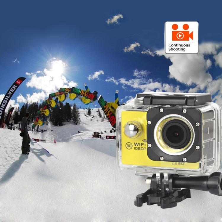 H16 1080P Portable WiFi Waterproof Sport Camera, 2.0 inch Screen,  Generalplus 4248, 170 A+ Degrees Wide Angle Lens, Support TF Card