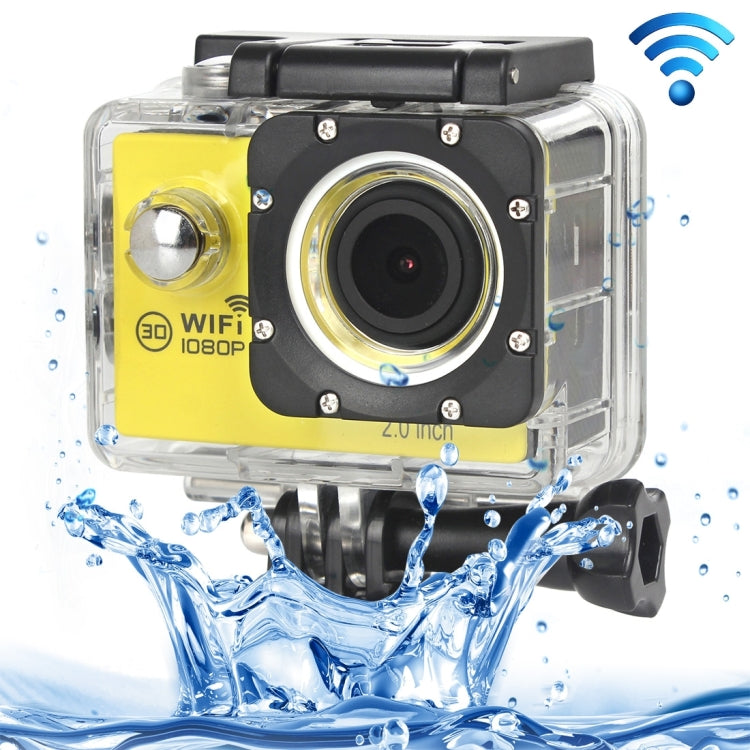 H16 1080P Portable WiFi Waterproof Sport Camera, 2.0 inch Screen,  Generalplus 4248, 170 A+ Degrees Wide Angle Lens, Support TF Card
