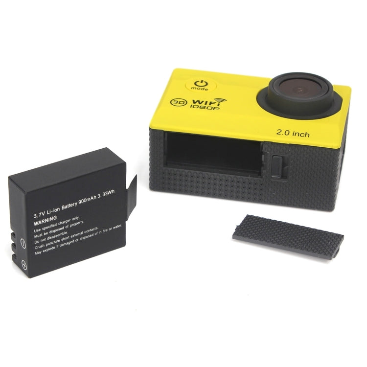 H16 1080P Portable WiFi Waterproof Sport Camera, 2.0 inch Screen,  Generalplus 4248, 170 A+ Degrees Wide Angle Lens, Support TF Card