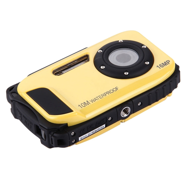 DC-188 2.7 inch LCD 5.0MP FF DSC 8X Digital Zoom Camera Freezproof 1m Shockproof 10m Waterproof WiFi Action DV(Yellow)