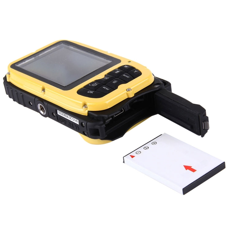 DC-188 2.7 inch LCD 5.0MP FF DSC 8X Digital Zoom Camera Freezproof 1m Shockproof 10m Waterproof WiFi Action DV(Yellow)