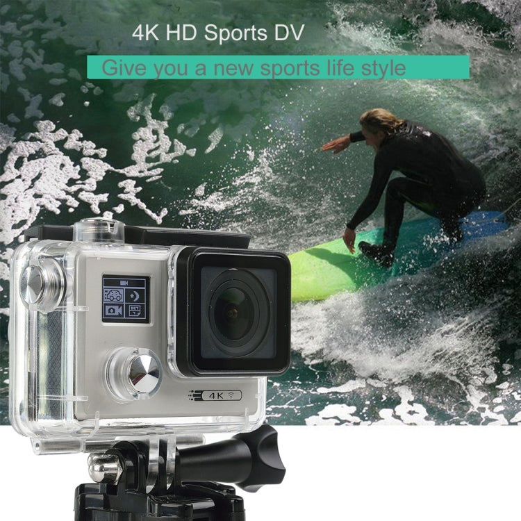 F88BR 4K Portable WiFi Waterproof StarVision Sport Camera with Remote Control, 0.66 inch LED & 2.0 inch LCD, 170 Degrees Wide Angle Lens, Support TF Card / HDMI