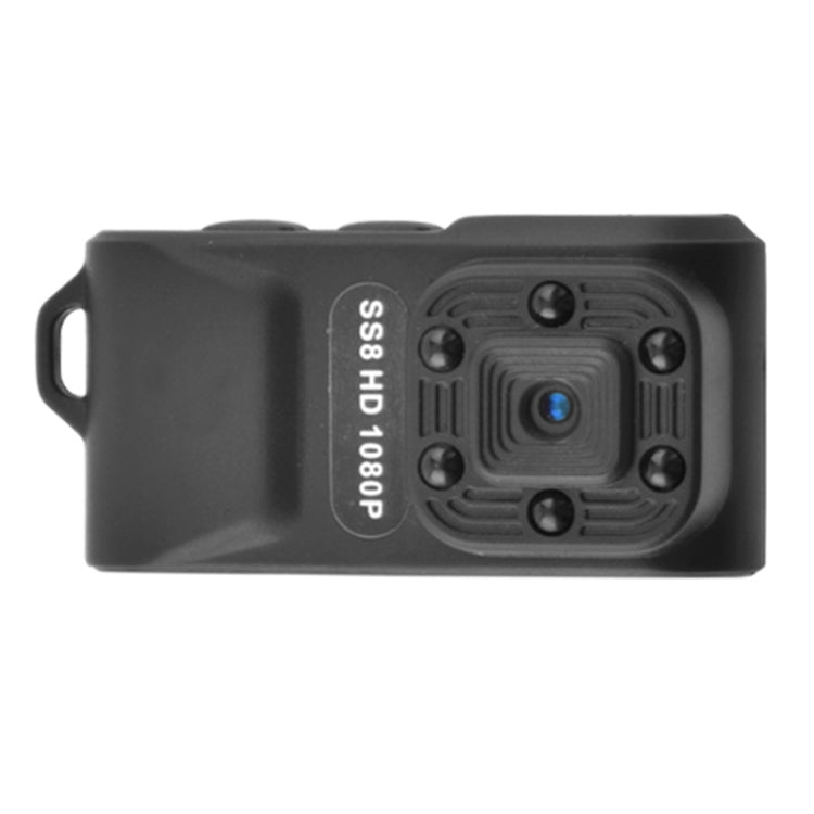 SS8 HD 1080P 30fps Ultra-Mini DV Pocket  Digital Video Recorder Camera Camcorder, Support IR Night Vision(Black)
