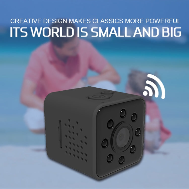 SQ23 Ultra-Mini DV Pocket WiFi 1080P 30fps Digital Video Recorder 2.0MP Camera Camcorder with 30m Waterproof Case, Support IR Night Vision(Black)