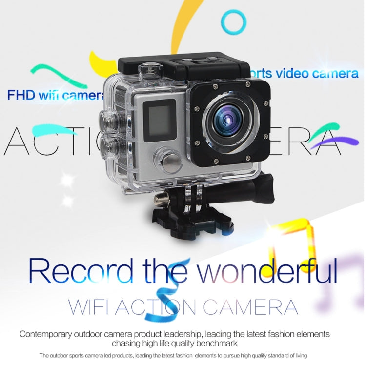 HAMTOD H6A HD 1080P WiFi Sport Camera with Remote Control & Waterproof Case, Generalplus 4247, 2.0 inch LCD Screen, 140 Degree Wide Angle Lens