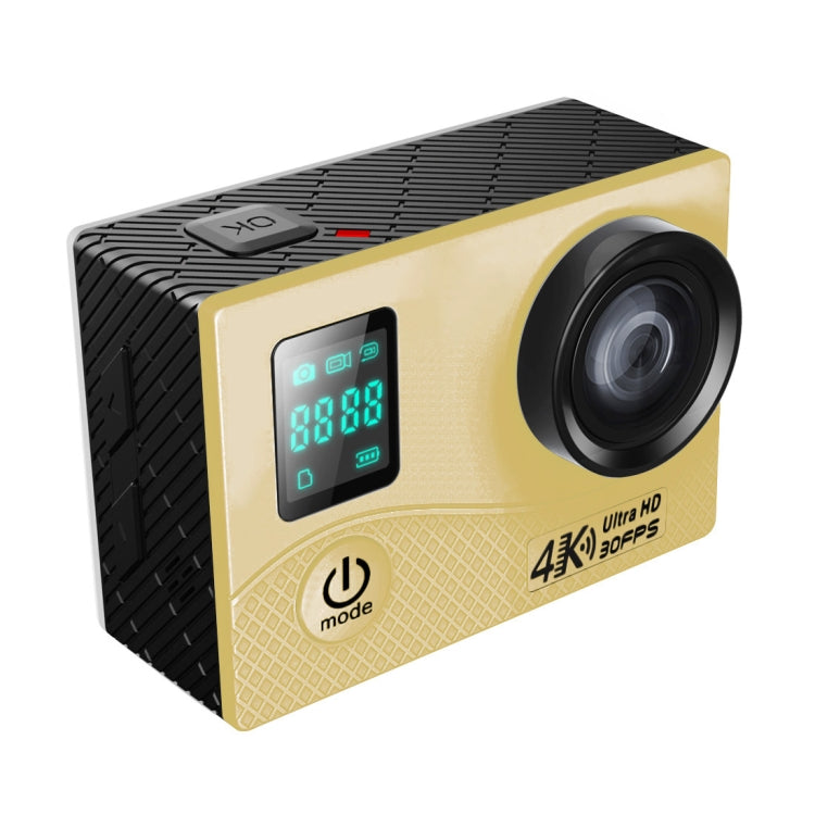 HAMTOD HK1BP UHD 4K WiFi Sport Camera with Waterproof Case, Allwinner V3, 0.66 inch + 2.0 inch LCD Screen, 170 Degree Wide Angle Fisheye Lens