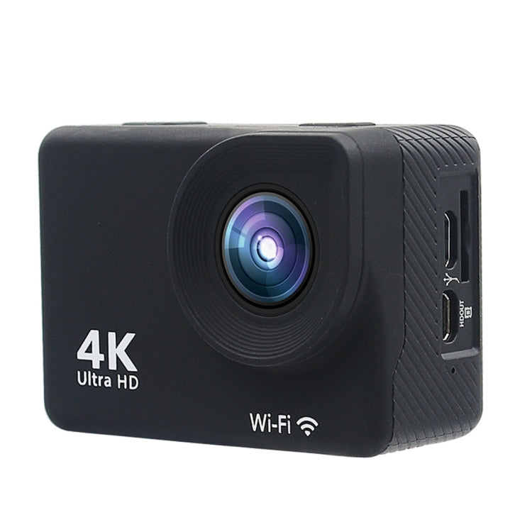 HAMTOD H2A HD 4K WiFi Sport Camera with Waterproof Case, Generalplus 5168, 2.0 inch Touch LCD Screen, 170 Degree Wide Angle Lens(Black)