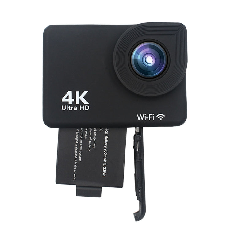 HAMTOD H2A HD 4K WiFi Sport Camera with Waterproof Case, Generalplus 5168, 2.0 inch Touch LCD Screen, 170 Degree Wide Angle Lens(Black)
