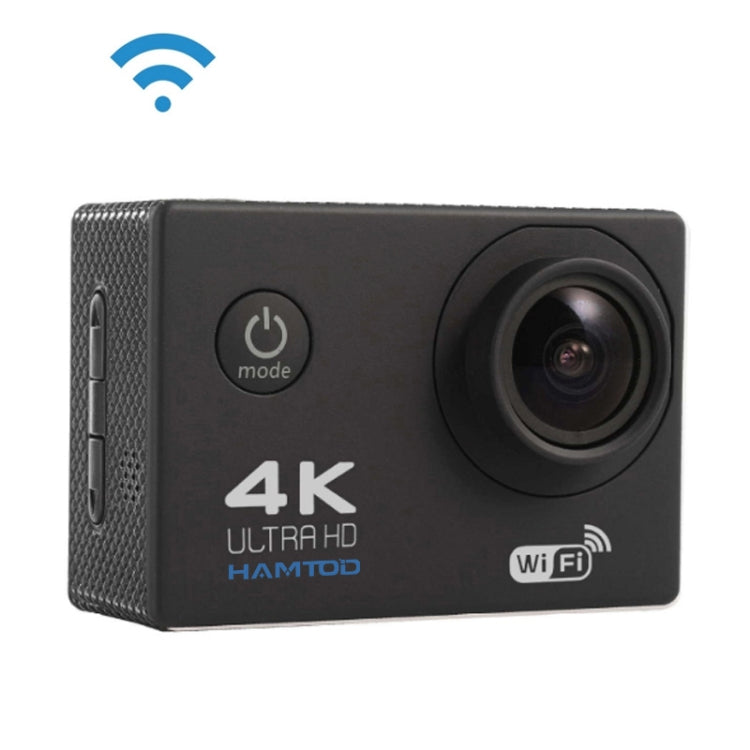 HAMTOD H9A HD 4K WiFi Sport Camera with Waterproof Case, Generalplus 4247, 2.0 inch LCD Screen, 120 Degree Wide Angle Lens