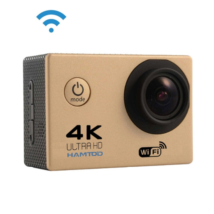 HAMTOD H9A HD 4K WiFi Sport Camera with Waterproof Case, Generalplus 4247, 2.0 inch LCD Screen, 120 Degree Wide Angle Lens