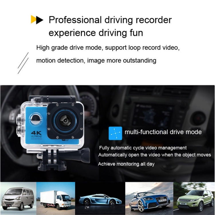 HAMTOD H9A HD 4K WiFi Sport Camera with Waterproof Case, Generalplus 4247, 2.0 inch LCD Screen, 120 Degree Wide Angle Lens