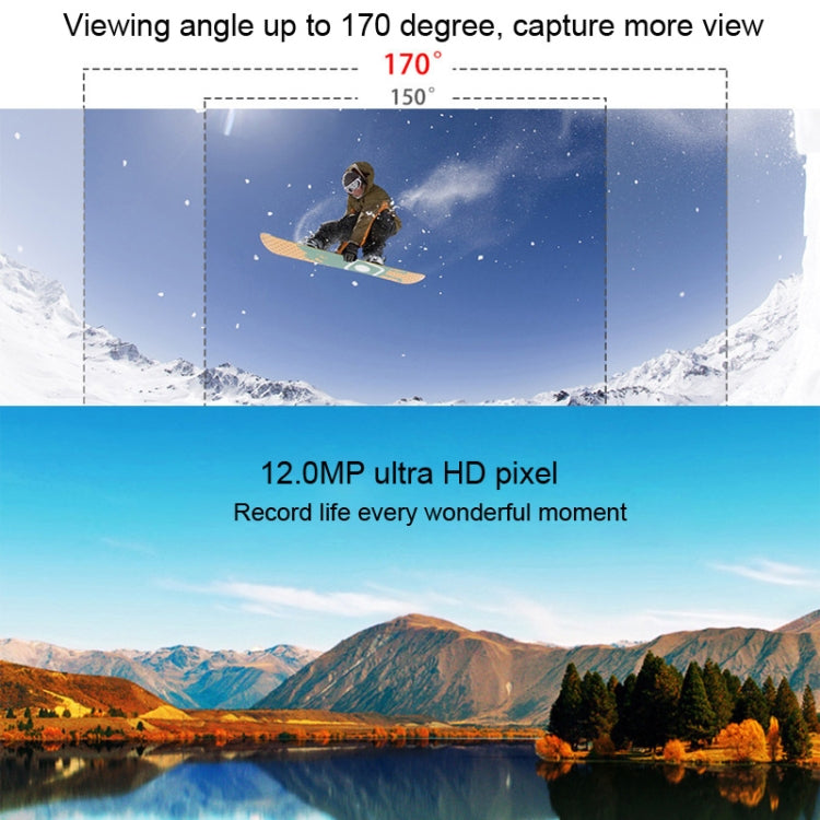 HAMTOD HF40 Sport Camera with 30m Waterproof Case, Generalplus 6624, 2.0 inch LCD Screen