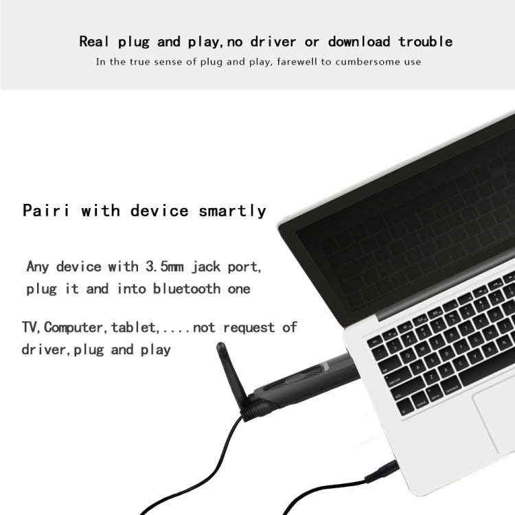 B25 CSR Bluetooth 5.0 with Antenna One to Two Transmitter USB Powered Wireless Transmitter