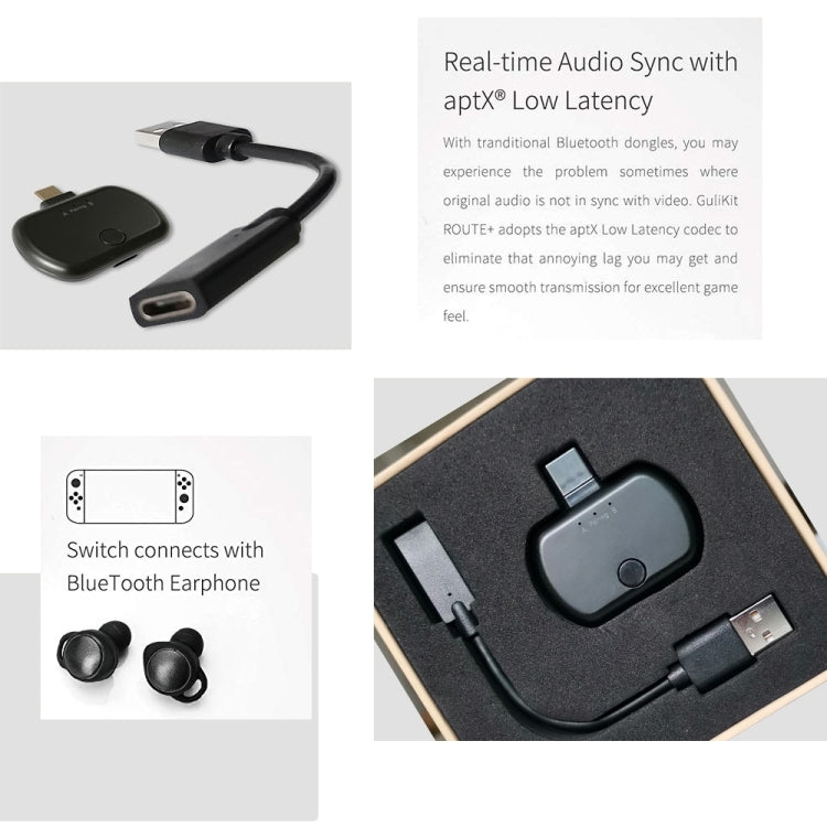 B26 CSR Bluetooth 5.0 One Drag Two Bluetooth Transmitter Type-c Wireless Audio Music Transmitter
