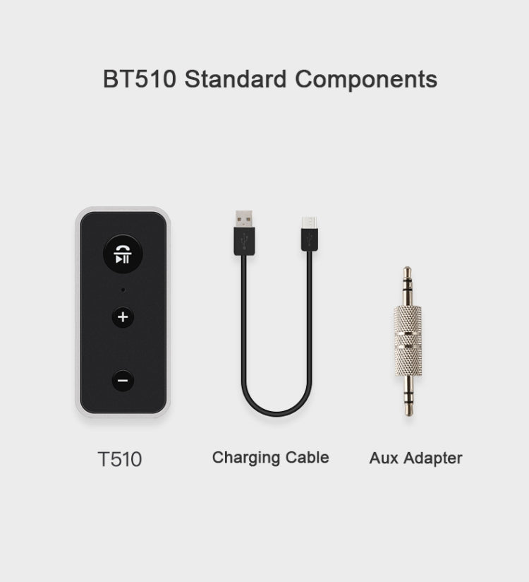 Bluetooth 5.0 Audio Receiver 3.5mm AUX Car Speaker Headphones Universal One to Two Talk