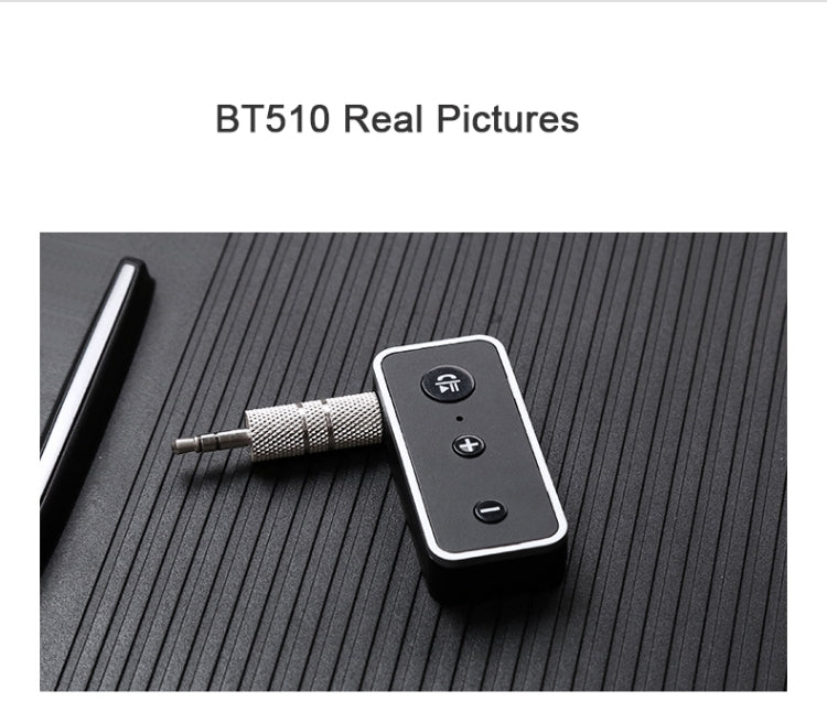 Bluetooth 5.0 Audio Receiver 3.5mm AUX Car Speaker Headphones Universal One to Two Talk