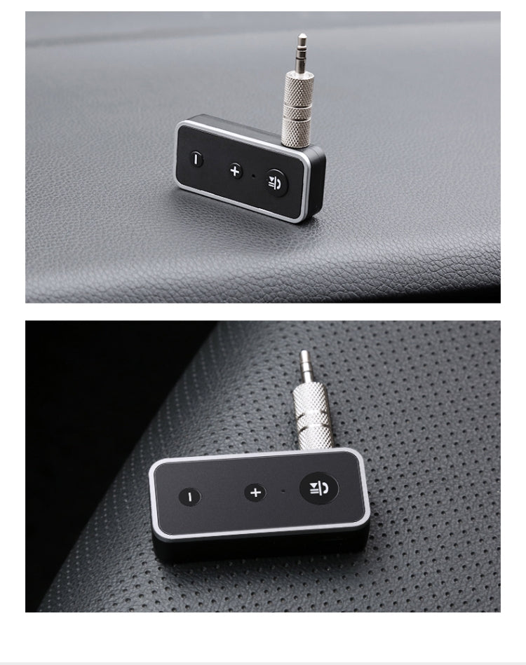 Bluetooth 5.0 Audio Receiver 3.5mm AUX Car Speaker Headphones Universal One to Two Talk