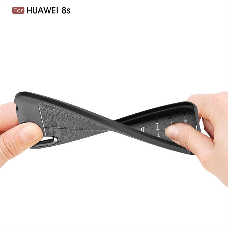 Litchi Texture TPU Shockproof Case for Huawei Honor 8S