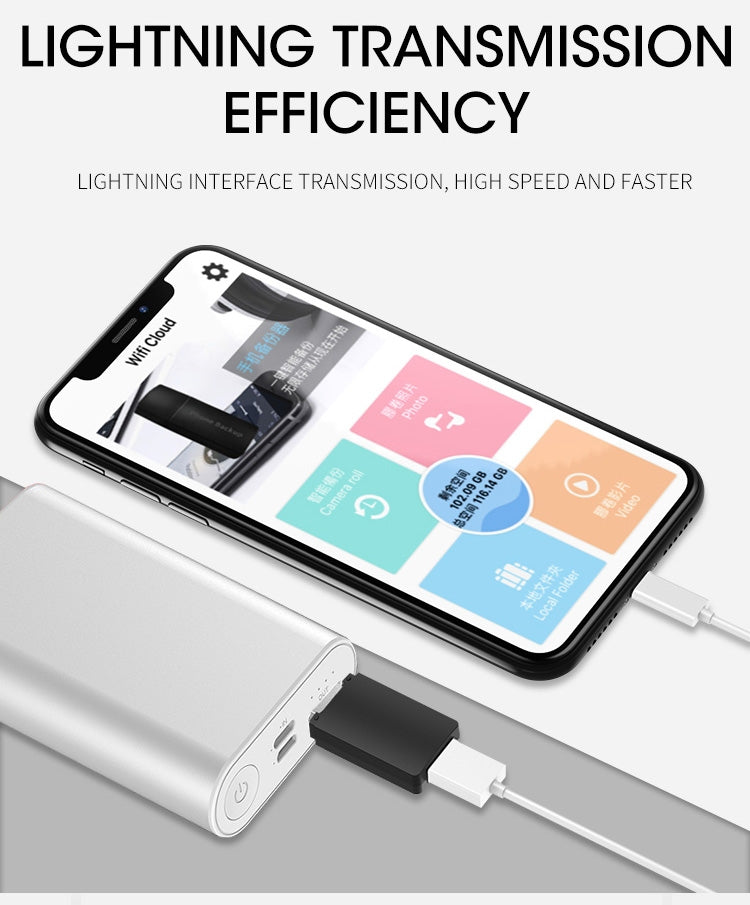 Apple backup efficiently transmits massive storage MicroSD/TF portable U disk