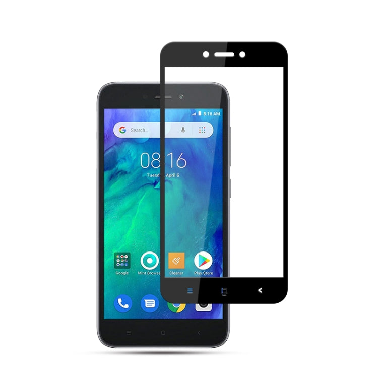 mocolo 0.33mm 9H 2.5D Silk Print Tempered Glass Film for Xiaomi Redmi Go (Black)