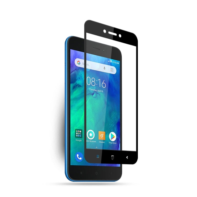 mocolo 0.33mm 9H 2.5D Silk Print Tempered Glass Film for Xiaomi Redmi Go (Black)