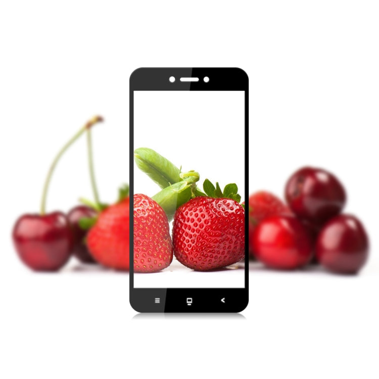 mocolo 0.33mm 9H 2.5D Silk Print Tempered Glass Film for Xiaomi Redmi Go (Black)