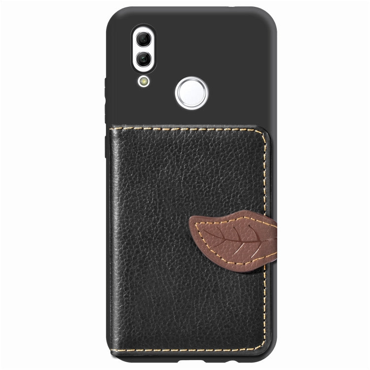 Leaf Buckle Litchi Texture Card Holder PU + TPU Case for Huawei Honor 10 Lite / P Smart 2019, with Card Slot & Holder & Wallet & Photo Frame