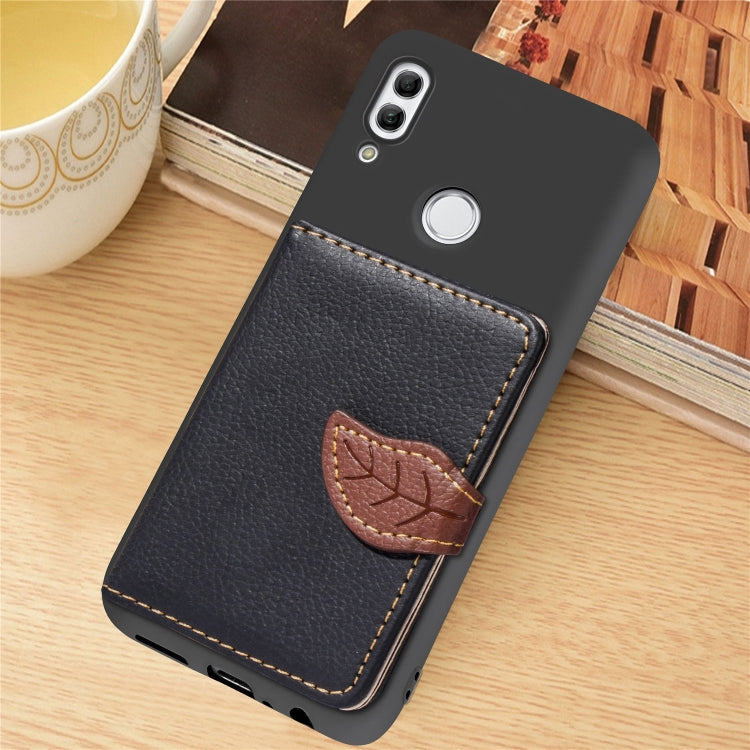 Leaf Buckle Litchi Texture Card Holder PU + TPU Case for Huawei Honor 10 Lite / P Smart 2019, with Card Slot & Holder & Wallet & Photo Frame