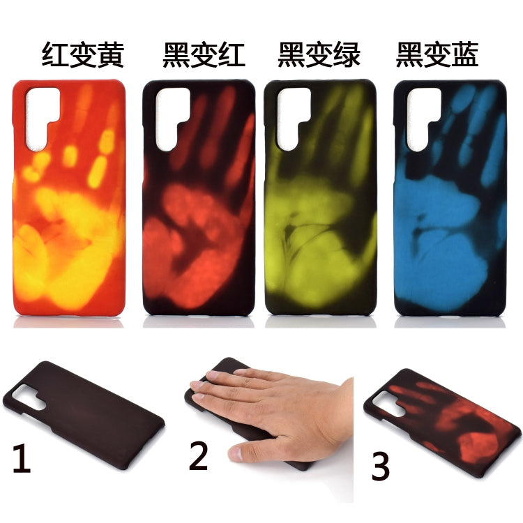 Paste Skin + PC Thermal Sensor Discoloration Protective Back Cover Case for Huawei P30 Pro