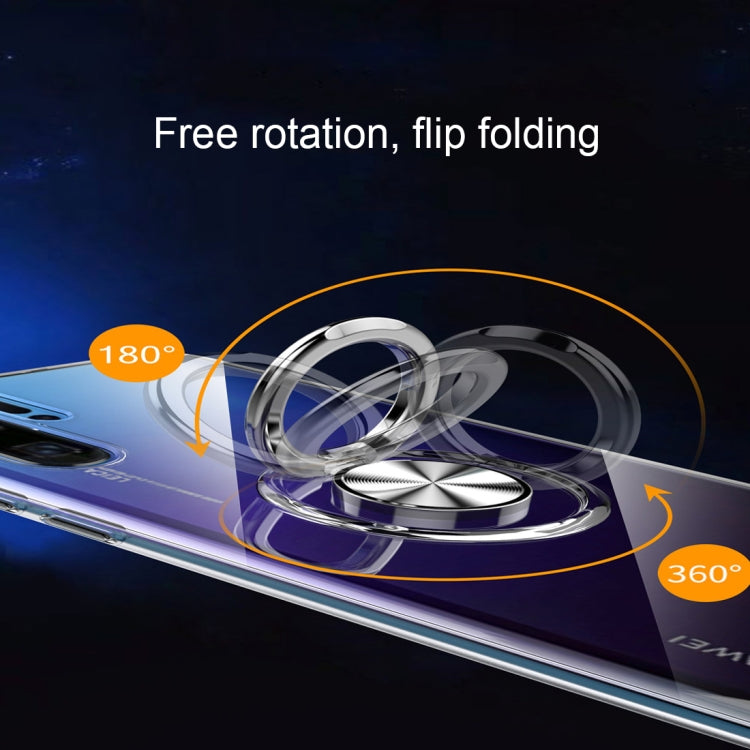 Ultra-thin TPU Protective Case for Huawei P20, with Metal Ring Holder