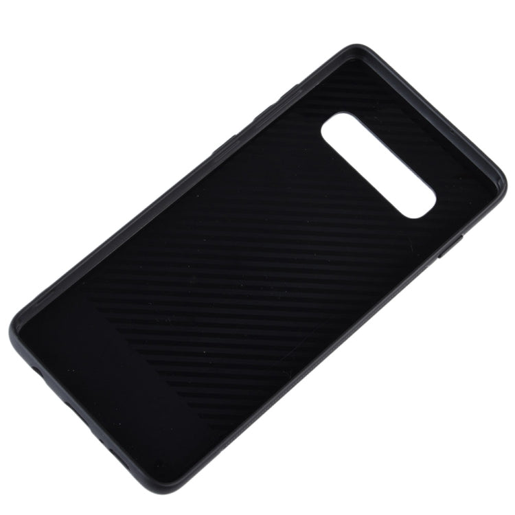 Sheep Skin PU + PC  + TPU Shockproof Case for Galaxy S10+(Black)