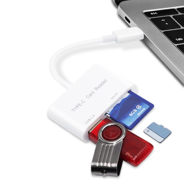 D-158 USB-C to USB SD/Micro SD Card Reader